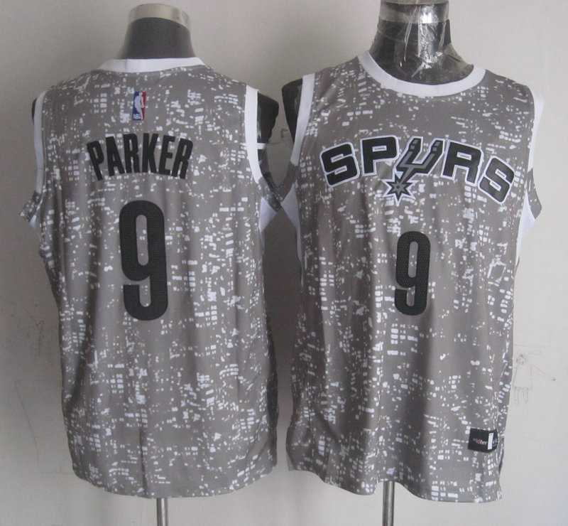 San Antonio Spurs #9 Tony Parker Gray City Luminous Stitched Jersey,We sell and wholesale San Antonio Spurs #9 Tony Parker Gray City Luminous Stitched Jersey on line form chian!